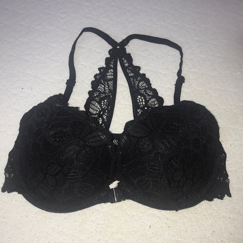 Pink halter bra